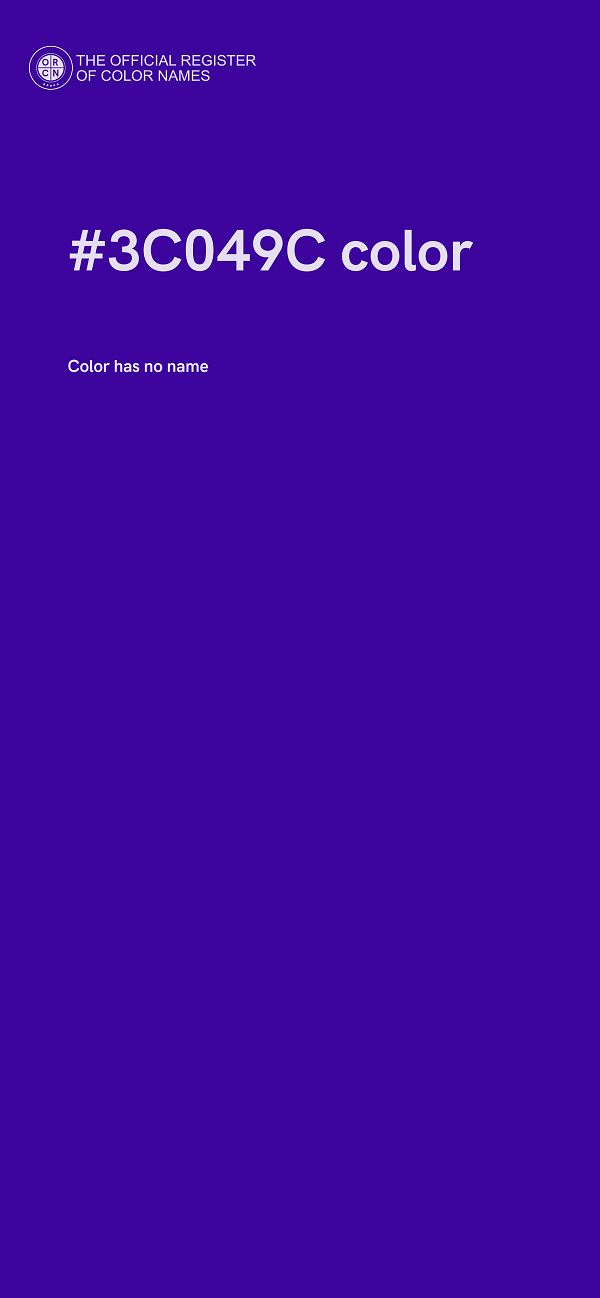 #3C049C color image