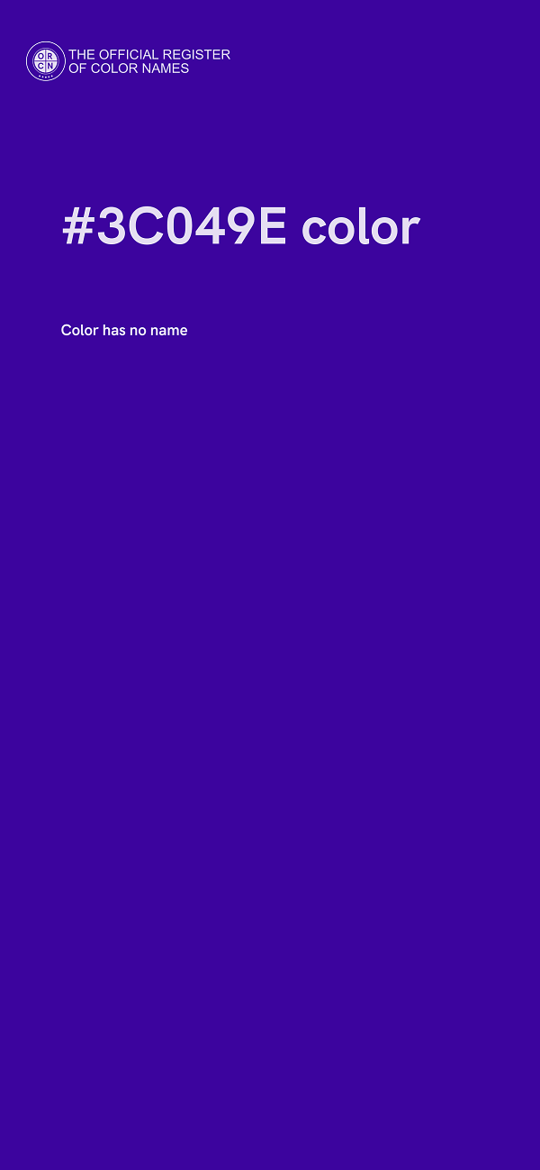 #3C049E color image