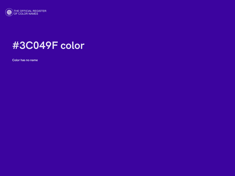 #3C049F color image