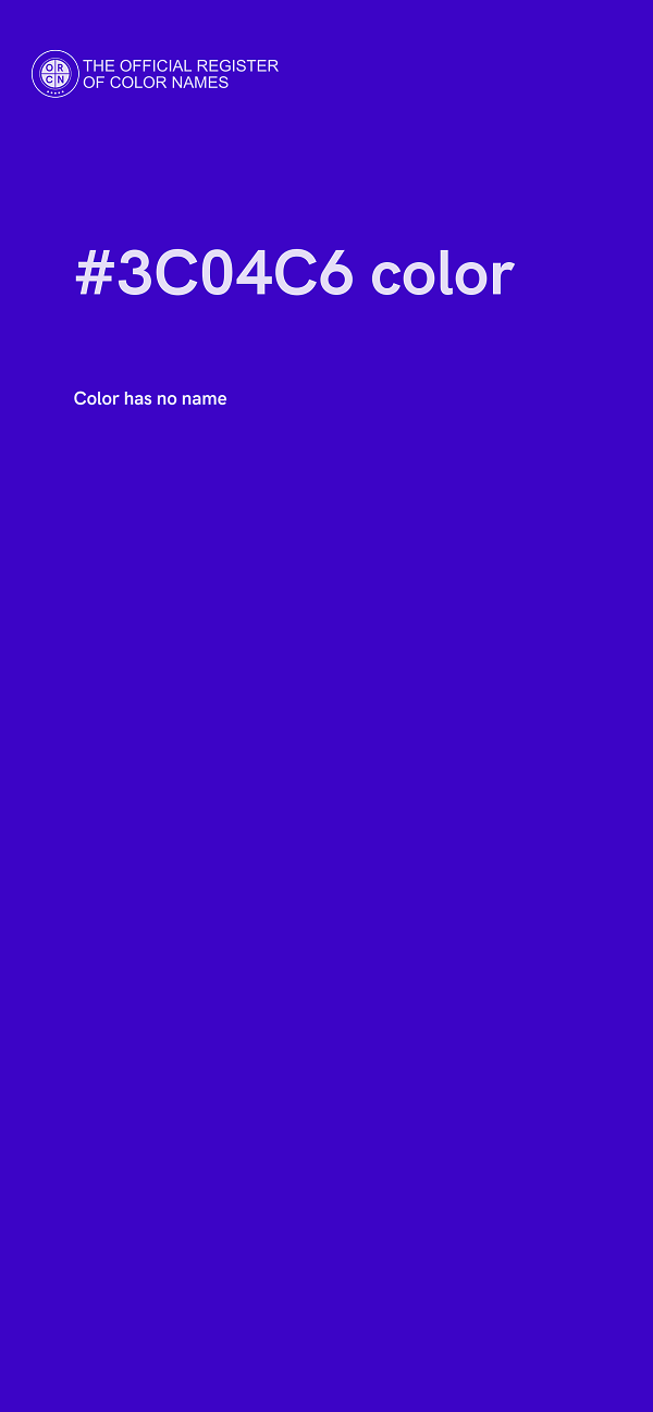 #3C04C6 color image