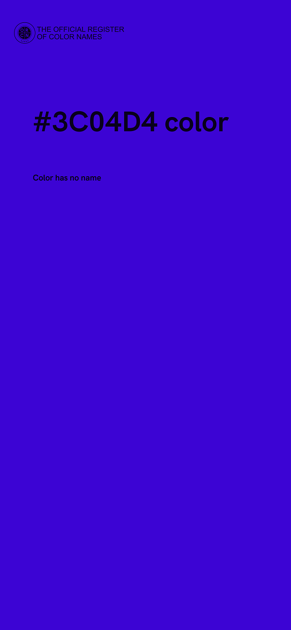 #3C04D4 color image