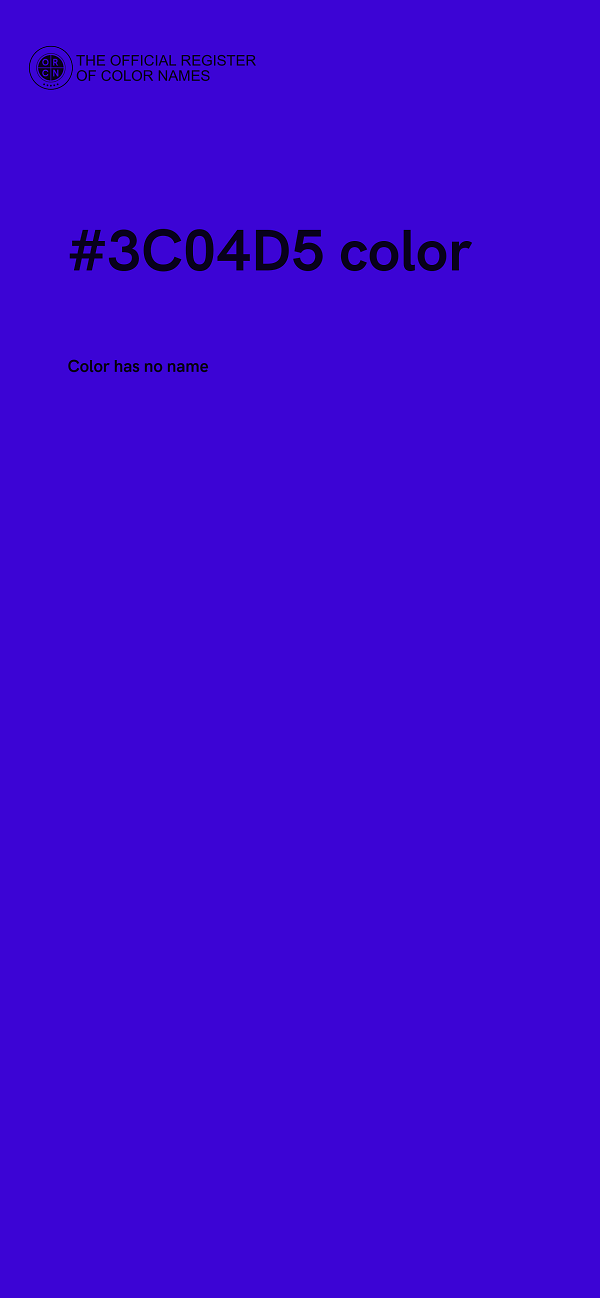 #3C04D5 color image