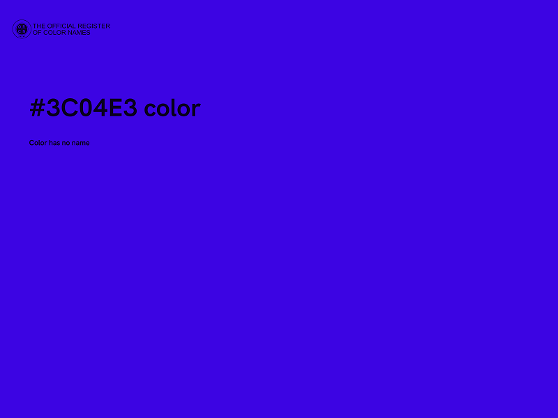 #3C04E3 color image