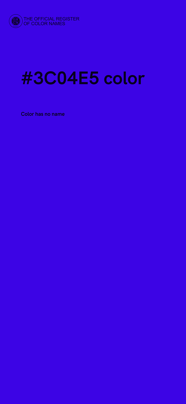 #3C04E5 color image