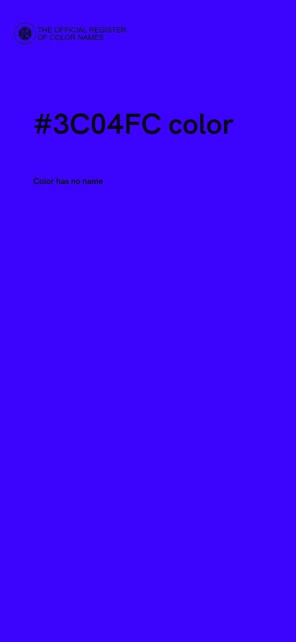 #3C04FC color image