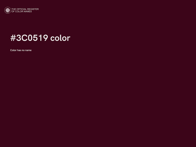#3C0519 color image