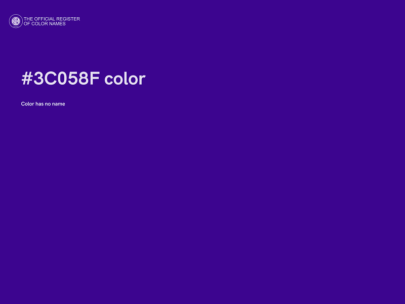 #3C058F color image