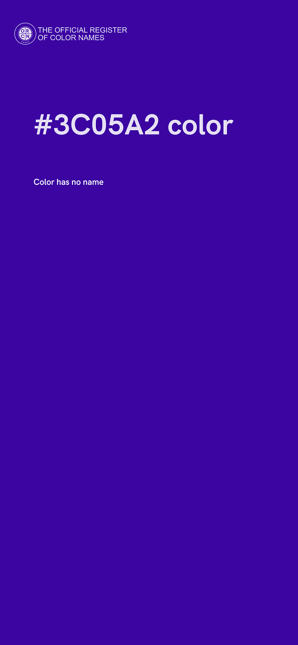 #3C05A2 color image