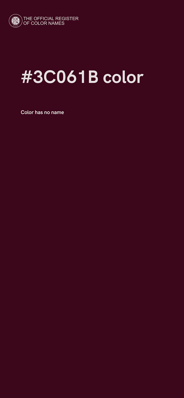 #3C061B color image