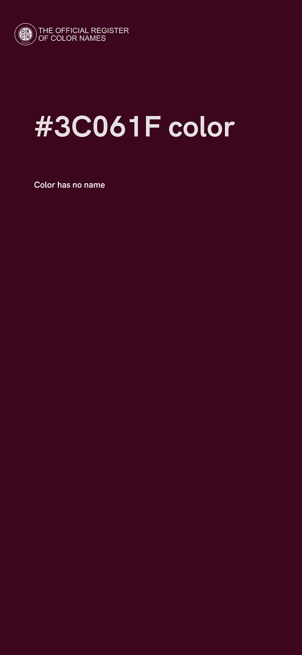 #3C061F color image