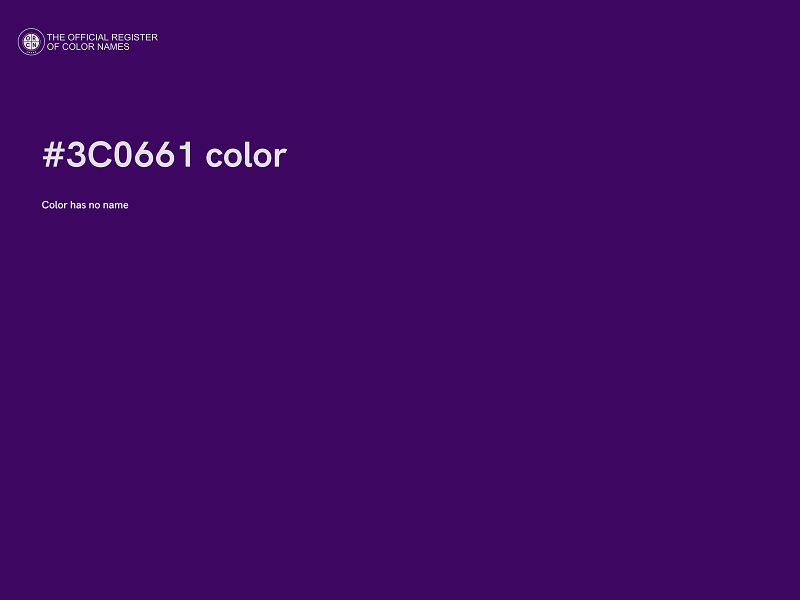 #3C0661 color image