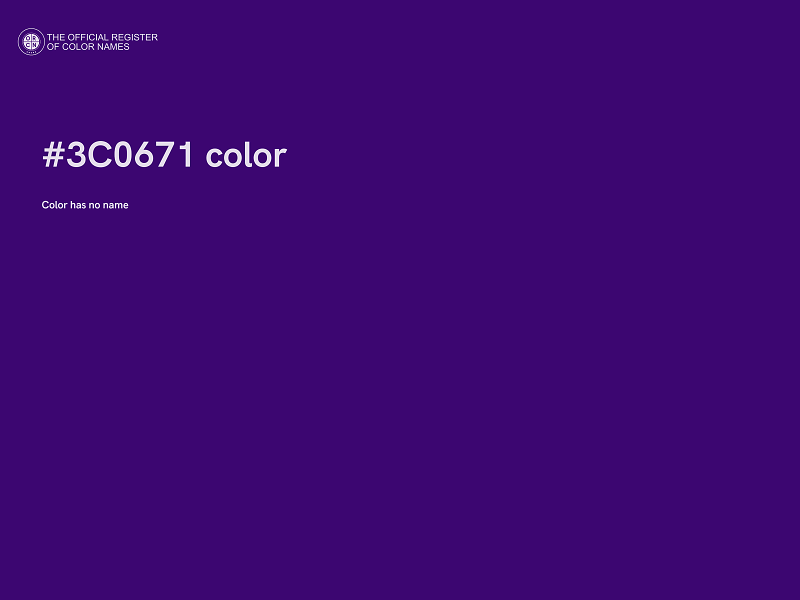 #3C0671 color image