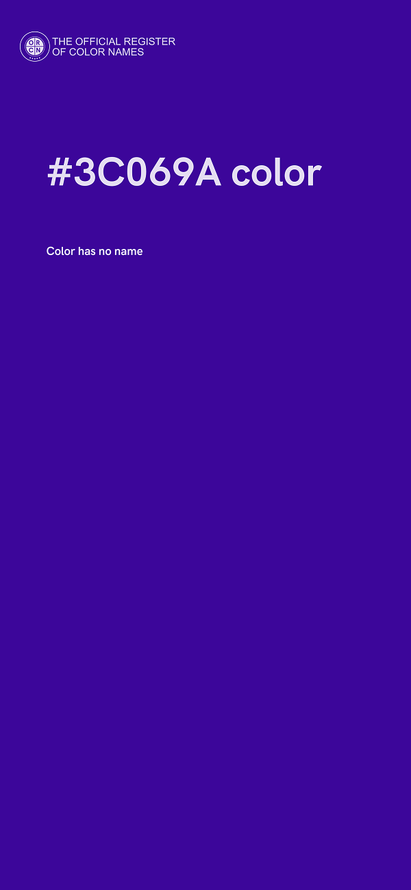 #3C069A color image