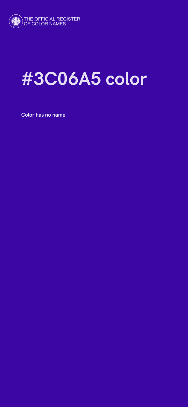 #3C06A5 color image