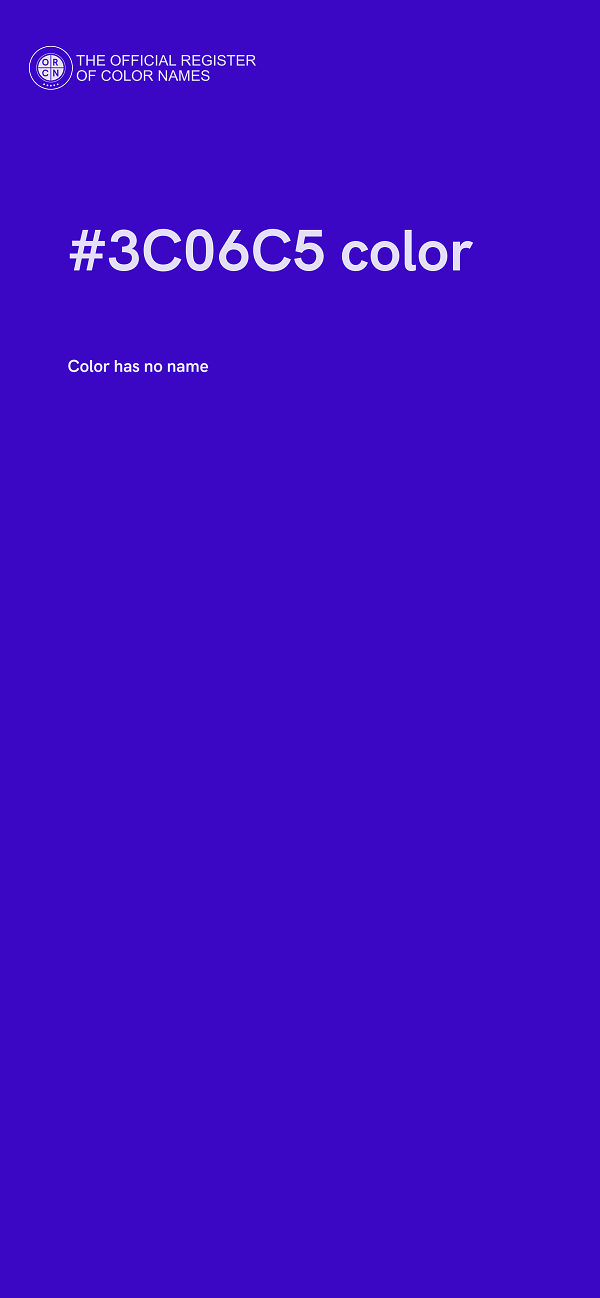 #3C06C5 color image