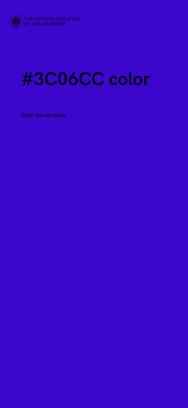 #3C06CC color image