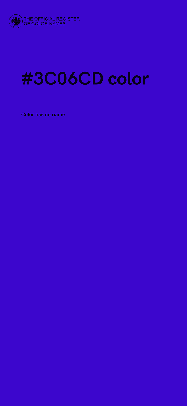 #3C06CD color image