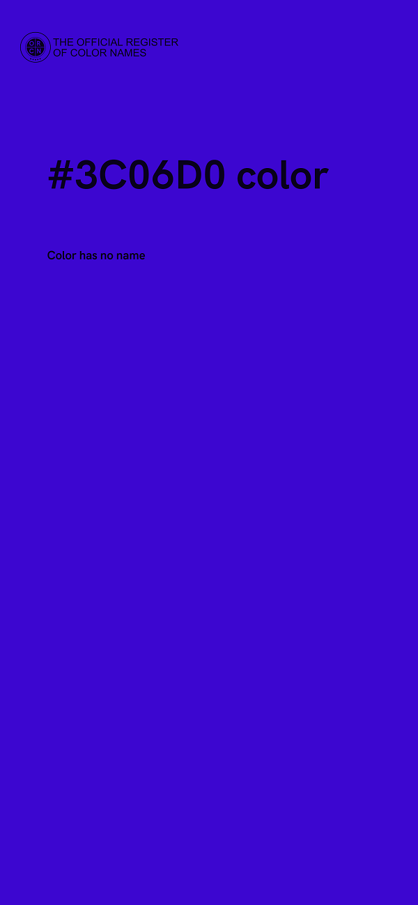 #3C06D0 color image
