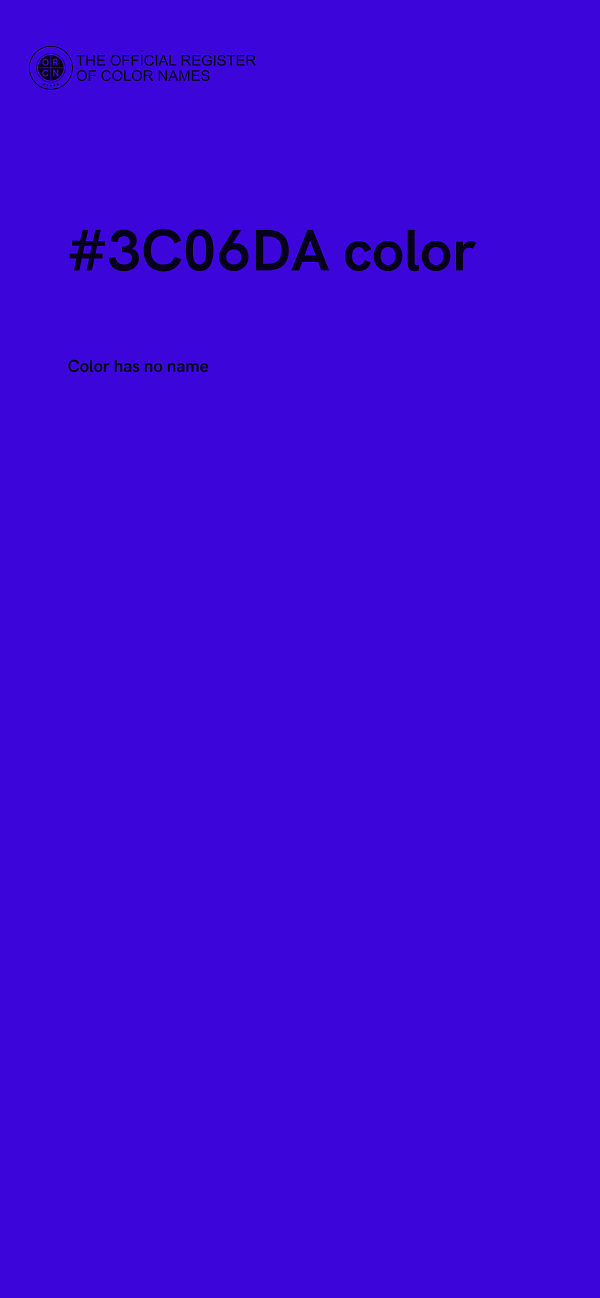 #3C06DA color image