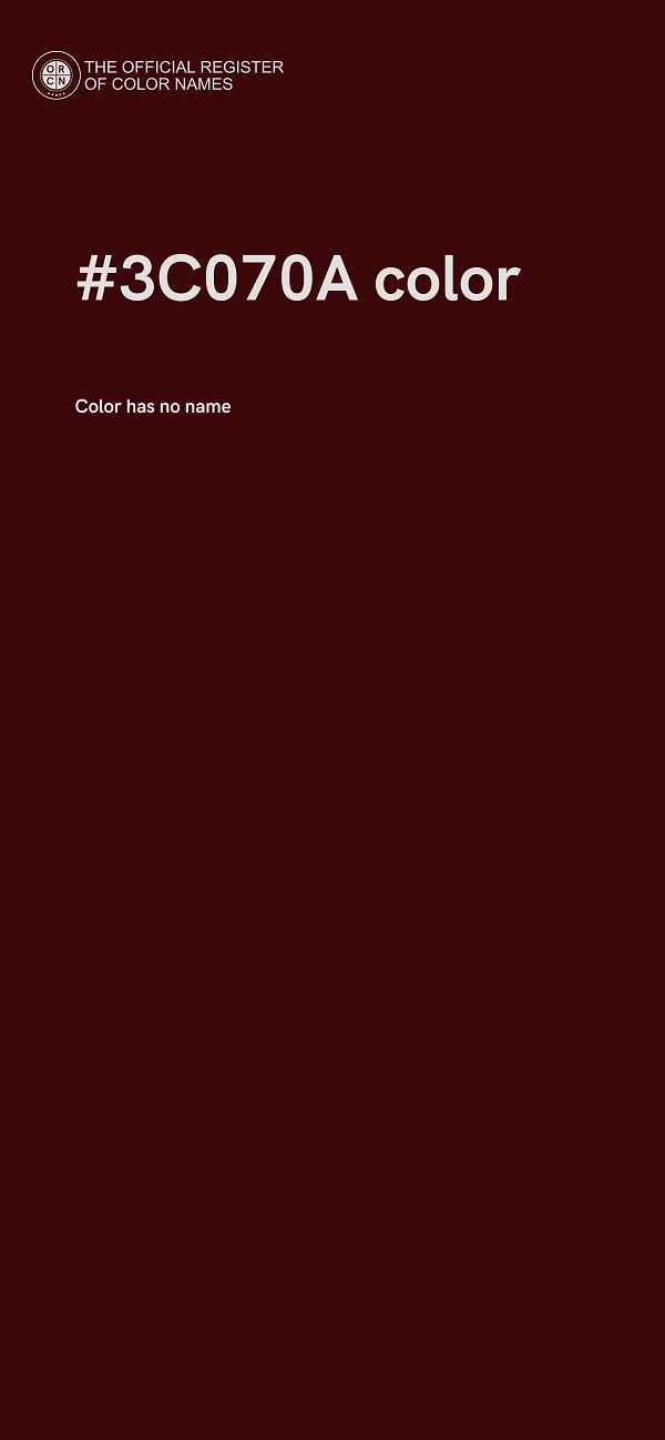 #3C070A color image