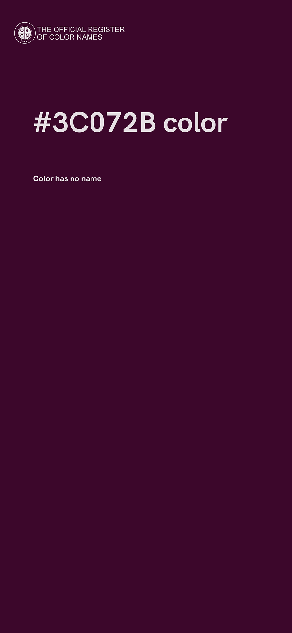 #3C072B color image