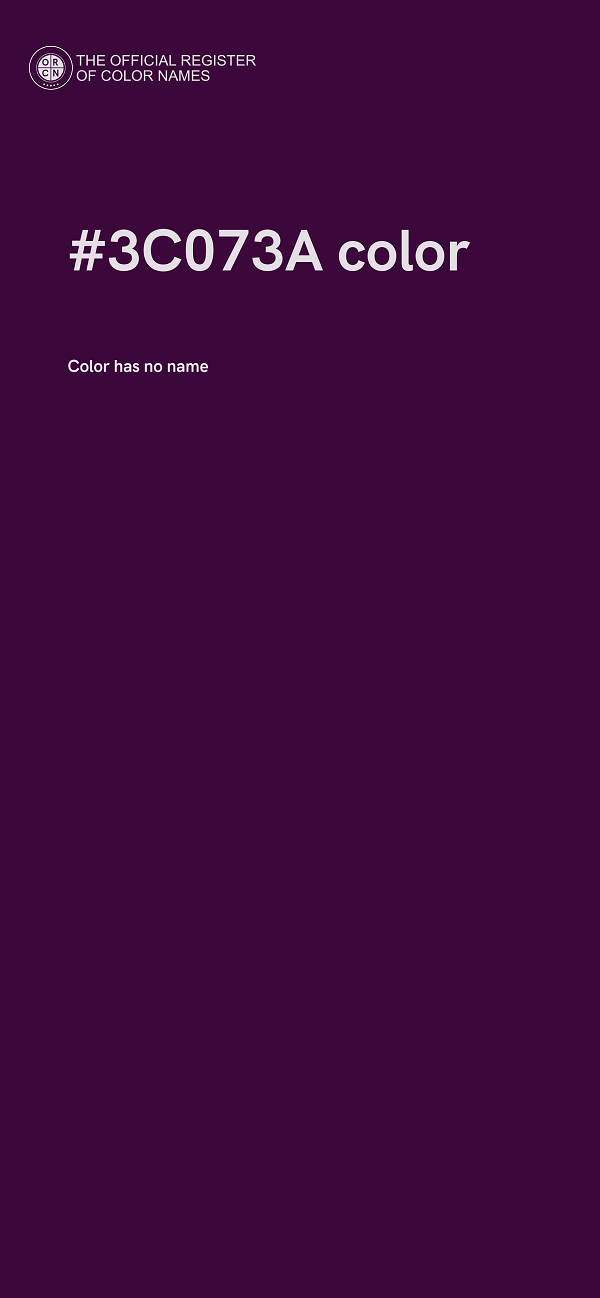#3C073A color image