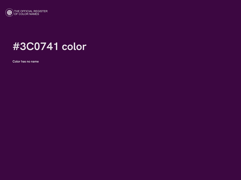 #3C0741 color image
