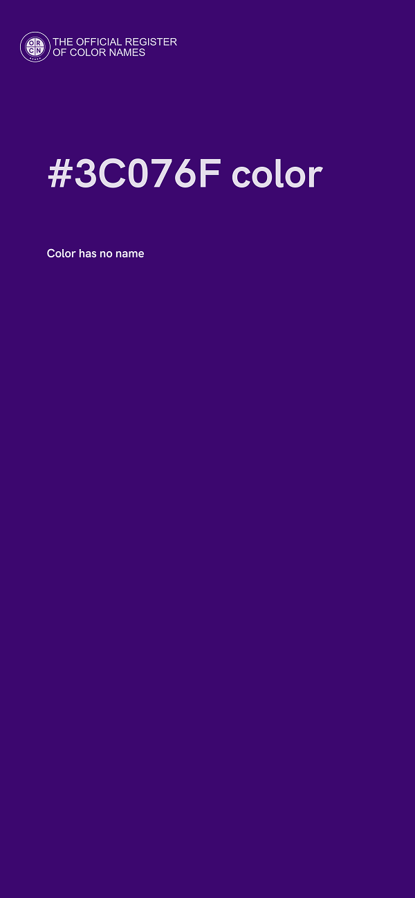 #3C076F color image