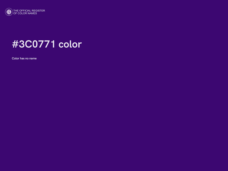 #3C0771 color image