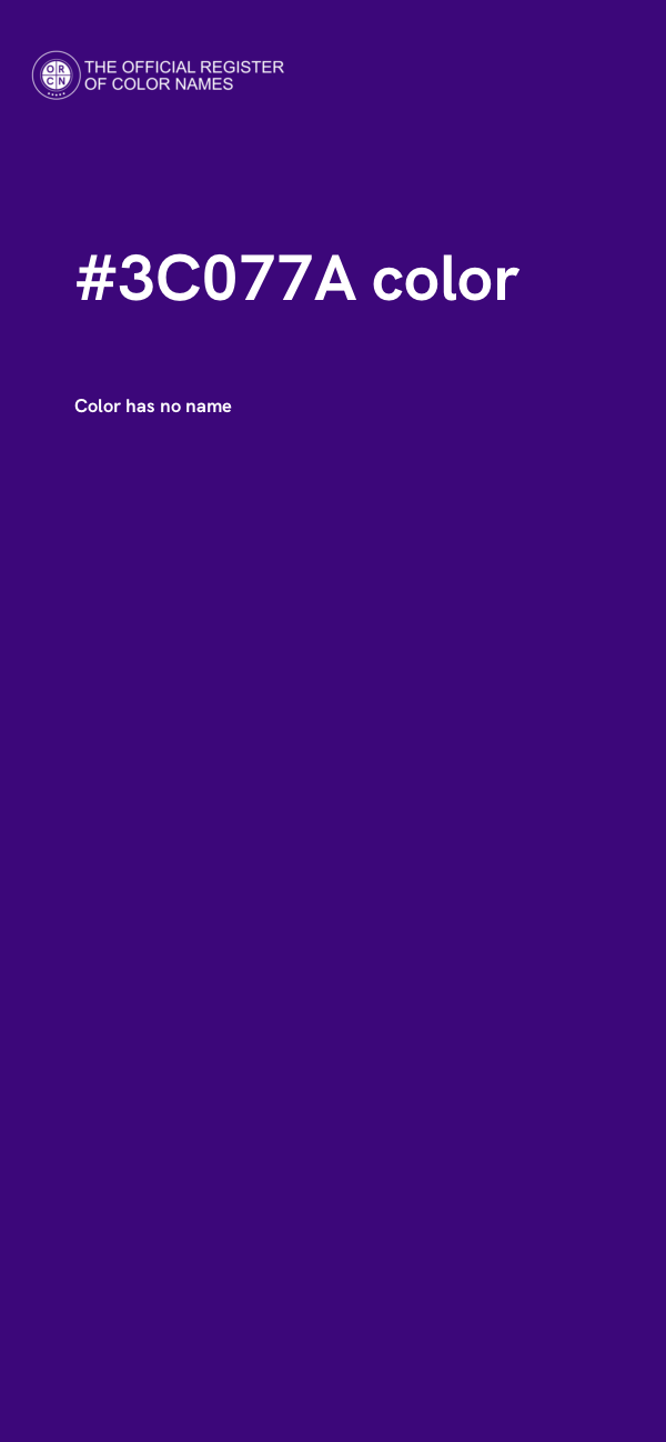 #3C077A color image