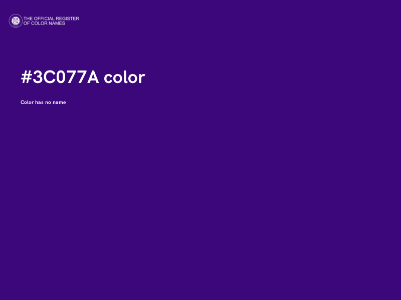 #3C077A color image