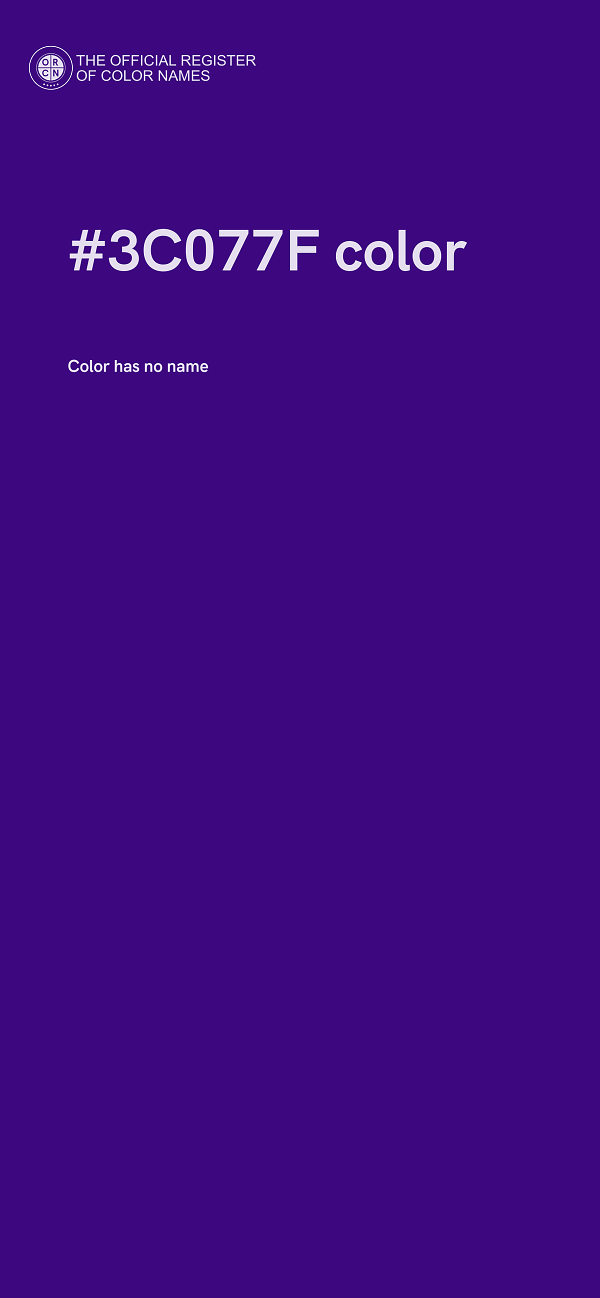 #3C077F color image