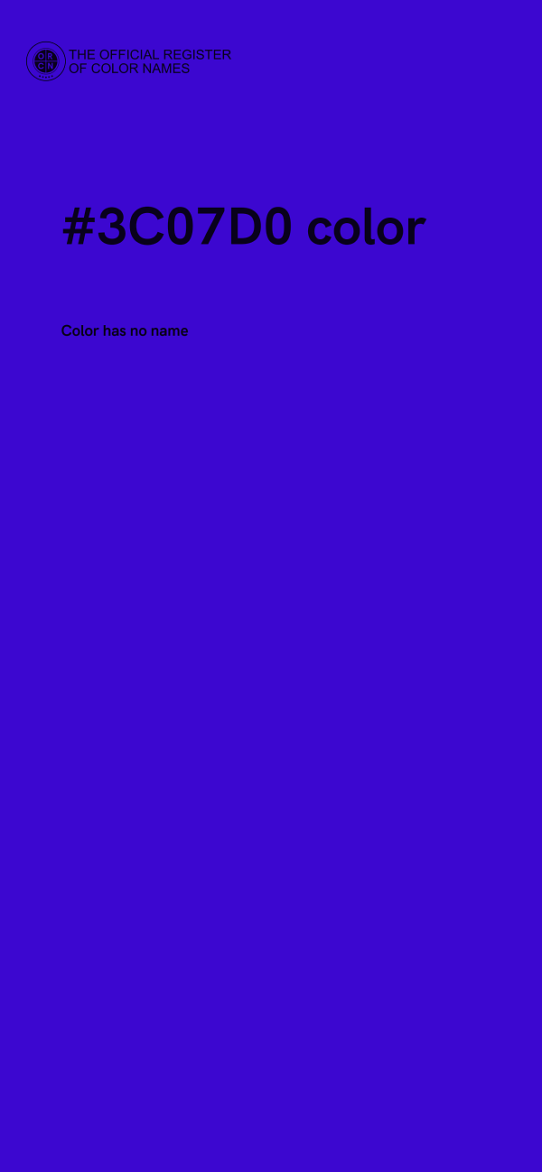 #3C07D0 color image