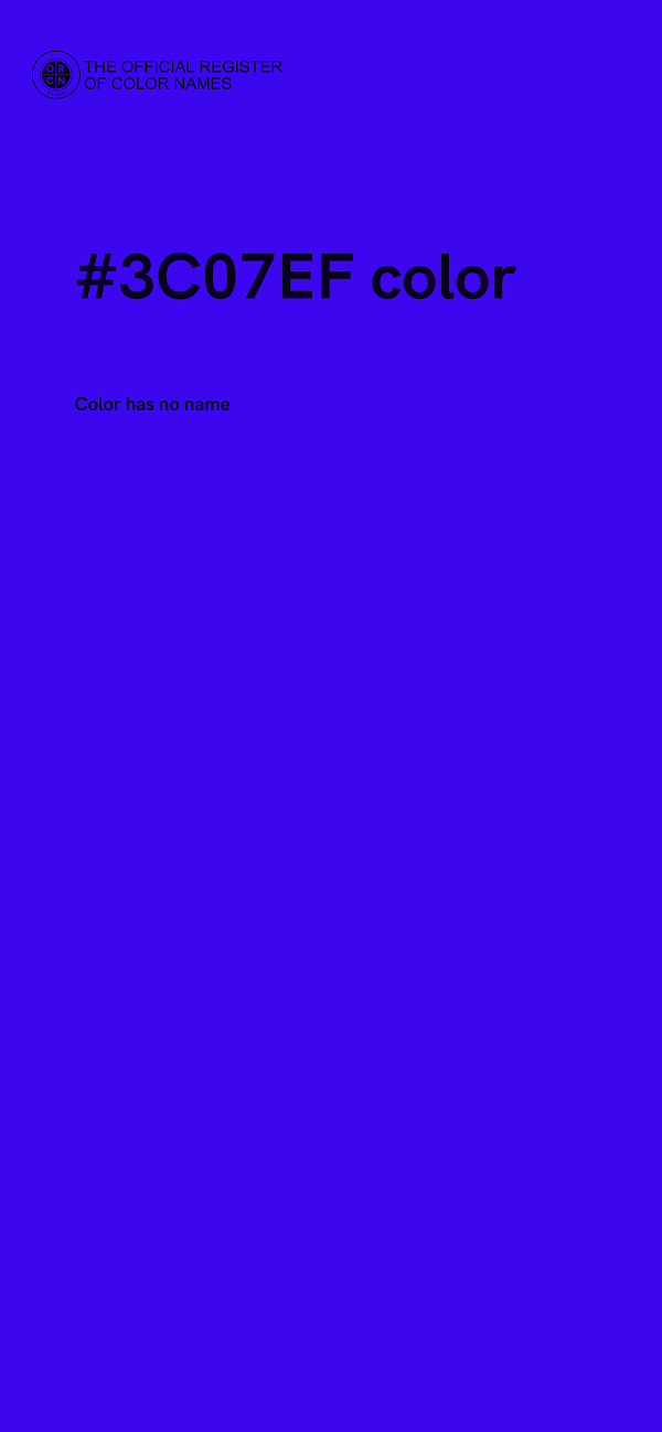 #3C07EF color image