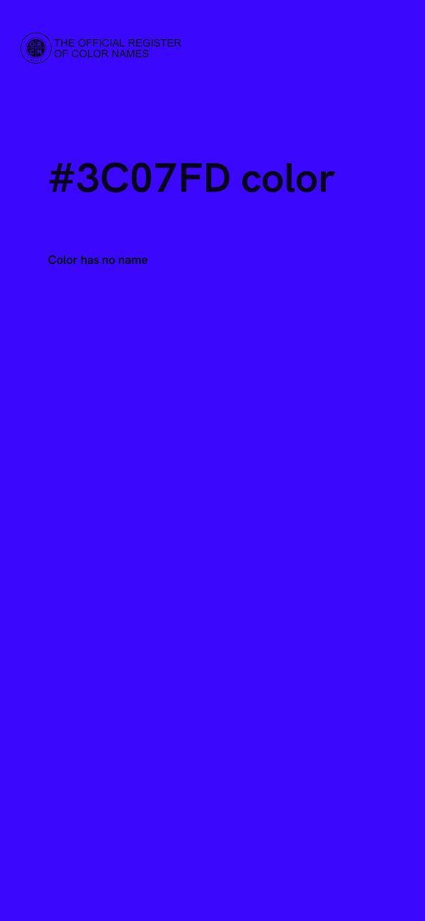 #3C07FD color image