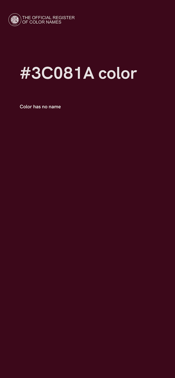 #3C081A color image
