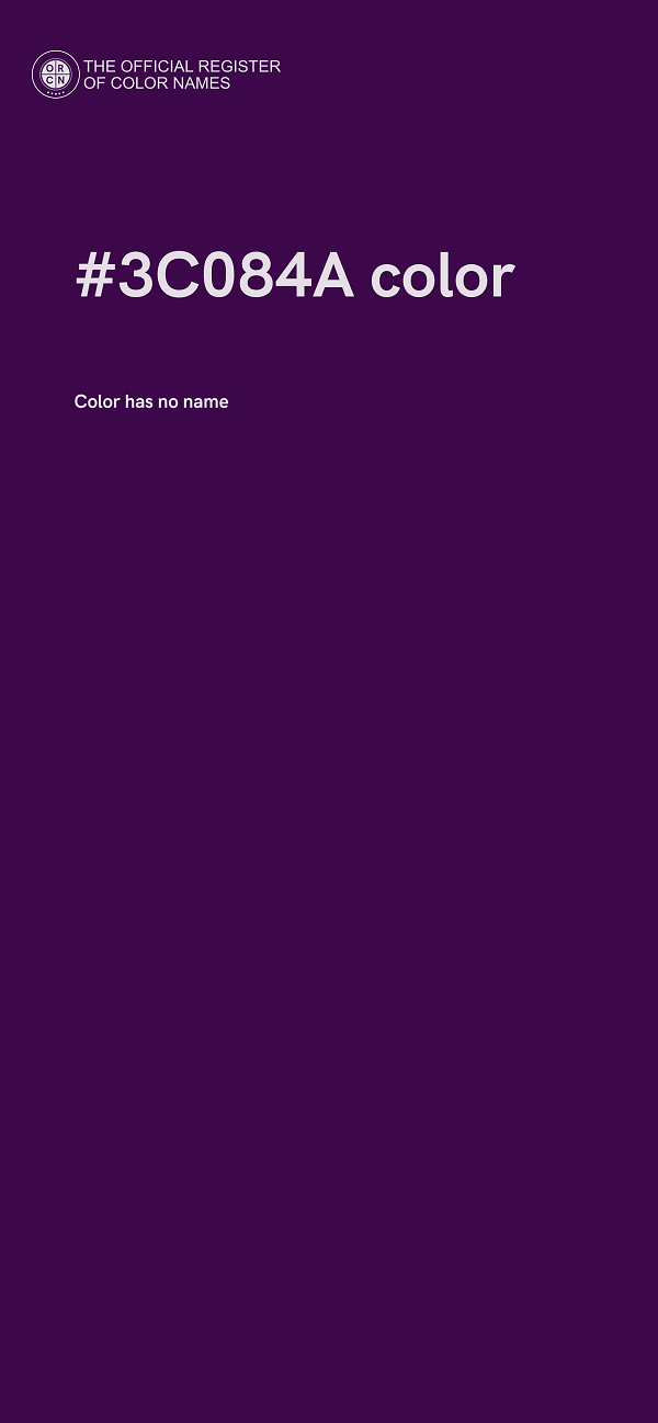 #3C084A color image