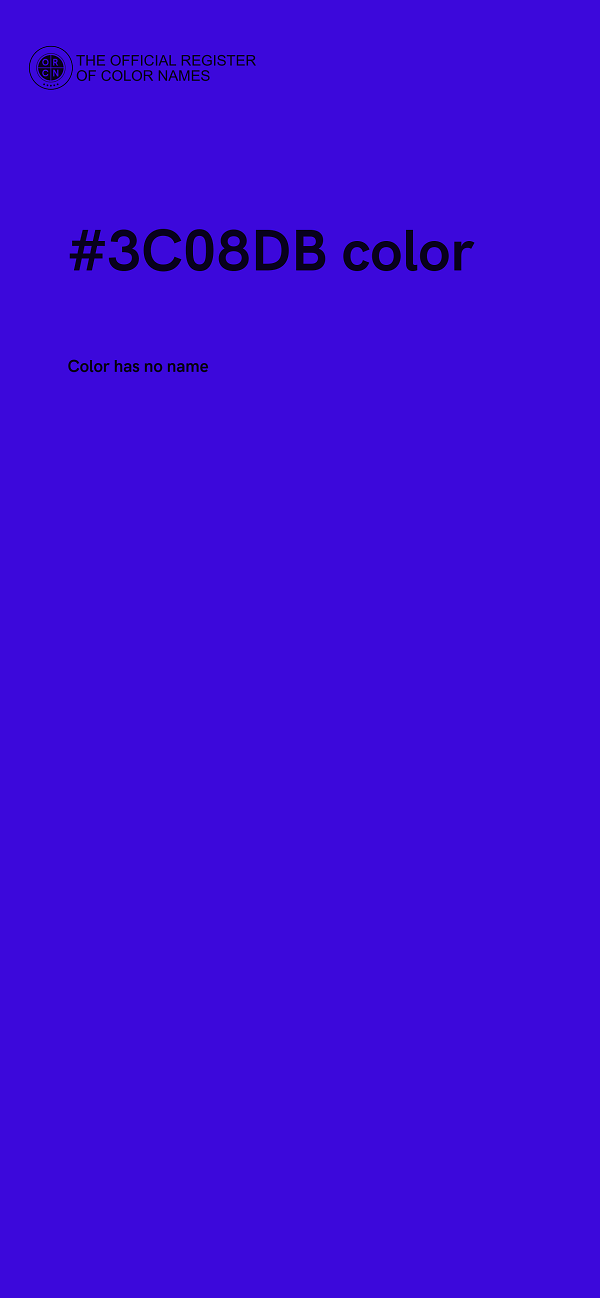 #3C08DB color image