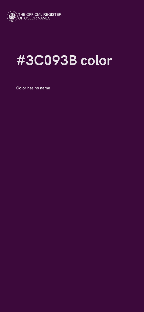 #3C093B color image
