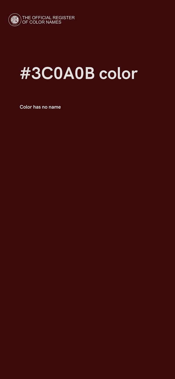 #3C0A0B color image