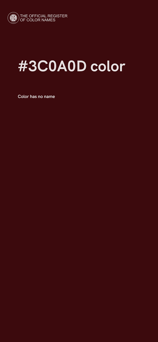 #3C0A0D color image