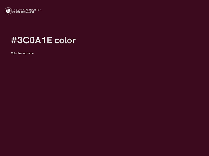 #3C0A1E color image