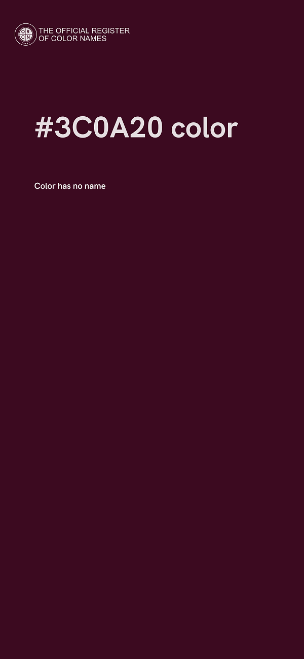 #3C0A20 color image