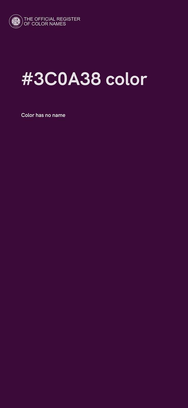 #3C0A38 color image