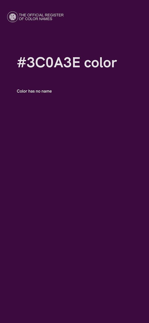 #3C0A3E color image