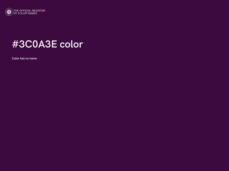 #3C0A3E color image