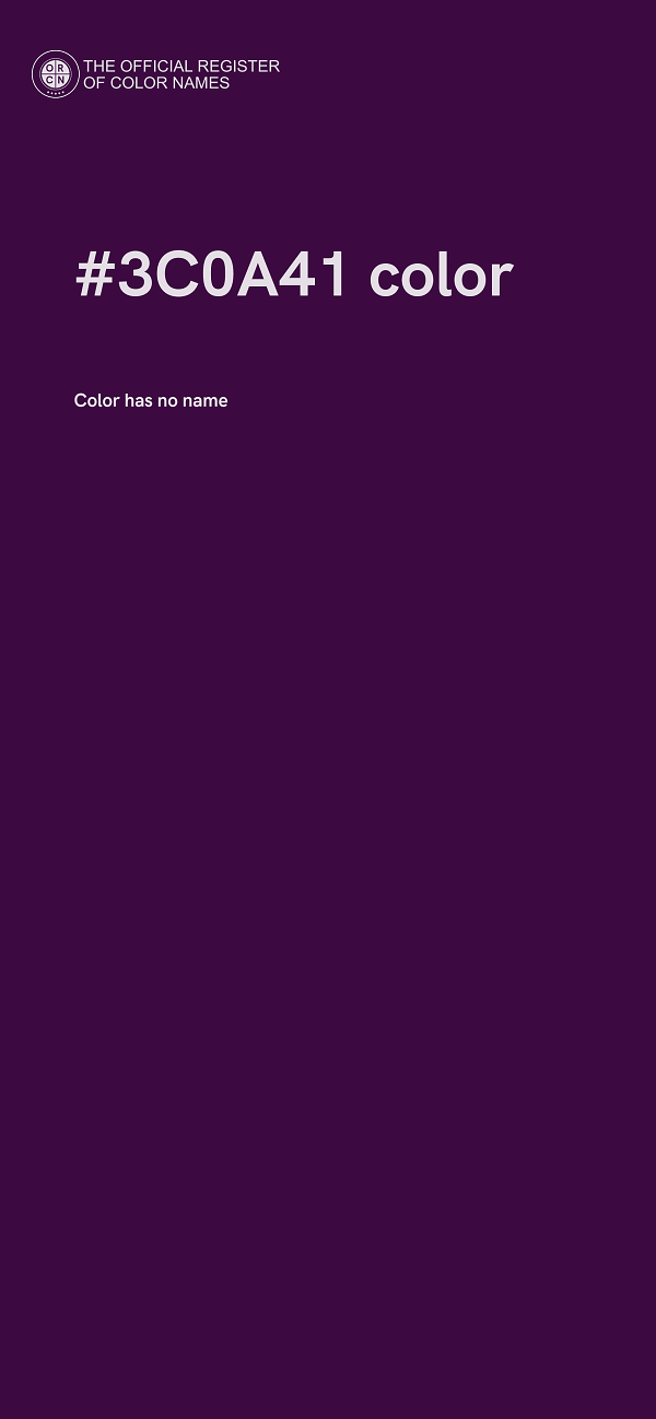 #3C0A41 color image