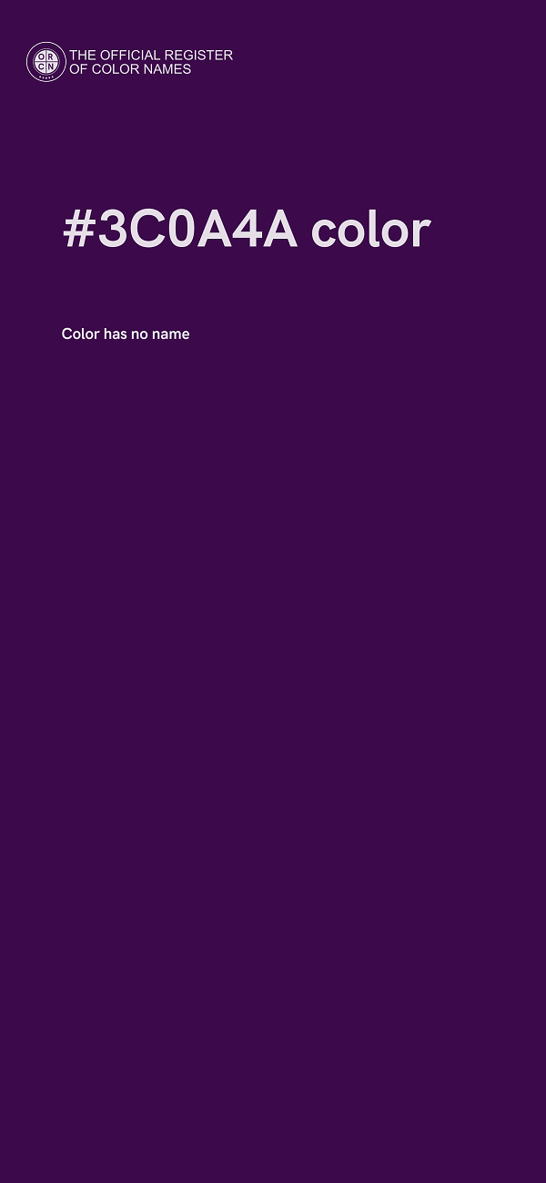 #3C0A4A color image