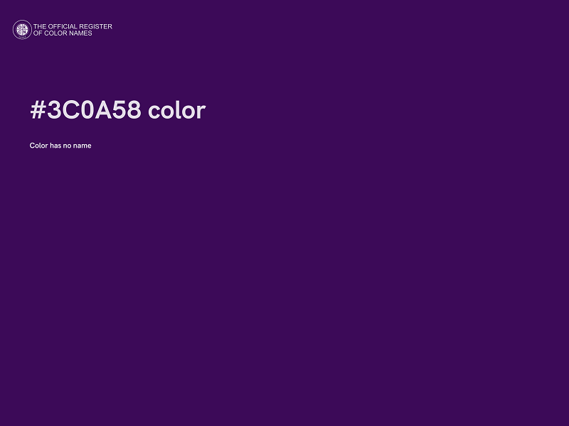 #3C0A58 color image