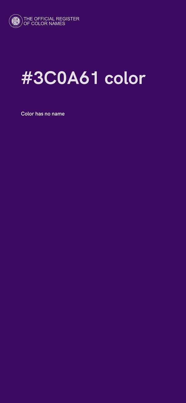 #3C0A61 color image